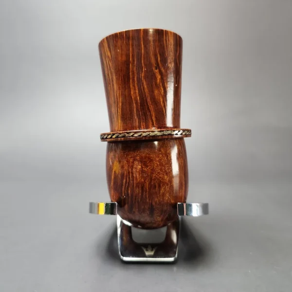 Rinaldo Collection 800 Smooth Calabash w/ Silver Estate Briar Pipe, Unsmoked - Image 4
