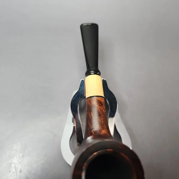 MBSD Briars by Vitale Sienna Contrast Smooth Billiard w/ Olivewood Briar Pipe, New - Image 5