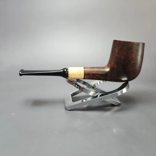 MBSD Briars by Vitale Sienna Contrast Smooth Billiard w/ Olivewood Briar Pipe, New - Image 7
