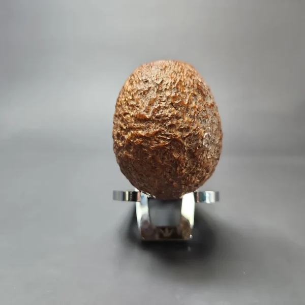 Ed Burak Connoisseur XL Partially Rusticated Bent Egg Estate Briar Pipe, American Estates - Image 3