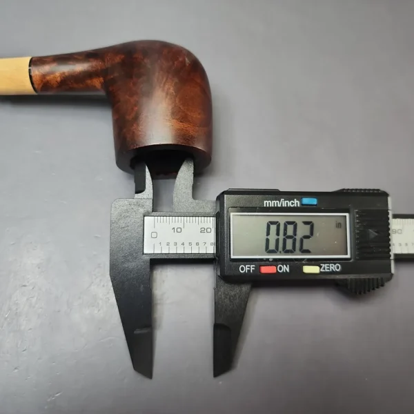 MBSD Briars by Vitale Sienna Contrast Smooth Billiard w/ Olivewood Briar Pipe, New - Image 9