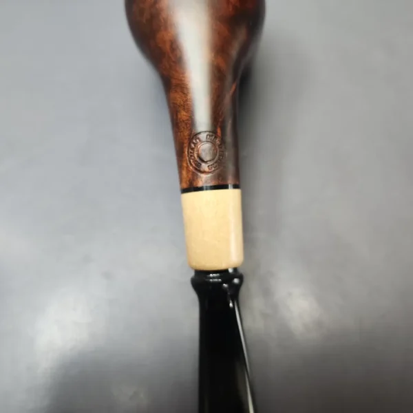 MBSD Briars by Vitale Sienna Contrast Smooth Billiard w/ Olivewood Briar Pipe, New - Image 10