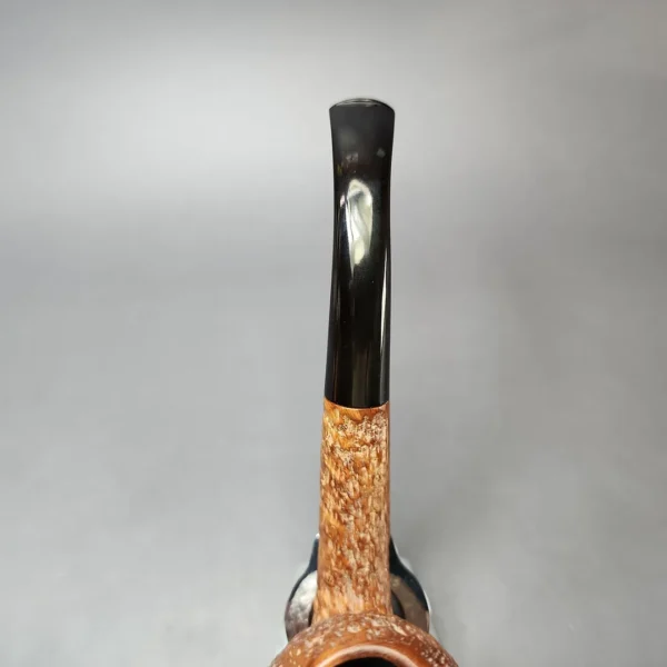 Ed Burak Connoisseur XL Partially Rusticated Bent Egg Estate Briar Pipe, American Estates - Image 5