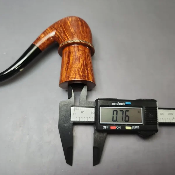 Rinaldo Collection 800 Smooth Calabash w/ Silver Estate Briar Pipe, Unsmoked - Image 11