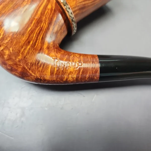 Rinaldo Collection 800 Smooth Calabash w/ Silver Estate Briar Pipe, Unsmoked - Image 12