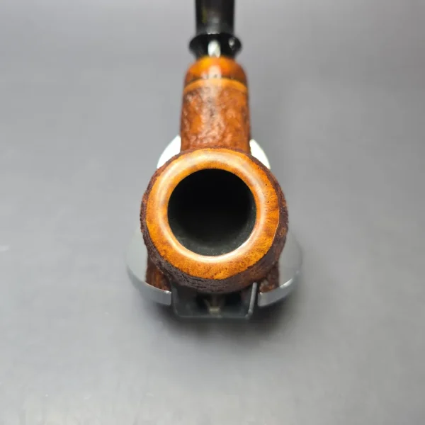 Qi Studio Partially Sandblasted Apple Estate Briar Pipe, Unsmoked - Image 5