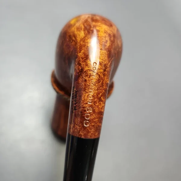 Rinaldo Collection 800 Smooth Calabash w/ Silver Estate Briar Pipe, Unsmoked - Image 14