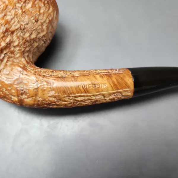 Ed Burak Connoisseur XL Partially Rusticated Bent Egg Estate Briar Pipe, American Estates - Image 10