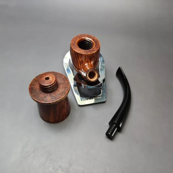 Rinaldo Collection 800 Smooth Calabash w/ Silver Estate Briar Pipe, Unsmoked - Image 15