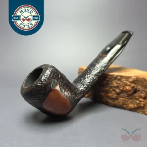 Royal Danish by Stanwell 989 Partially Sandblasted Pear Estate Briar Pipe, Danish Estates
