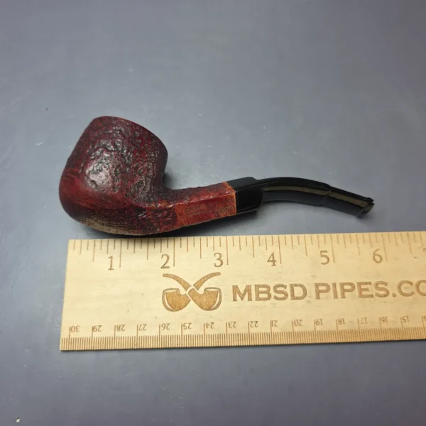 Charatan's Make 489DC Partially Sandblasted Bent Pot Estate Briar Pipe, English Estates - Image 8