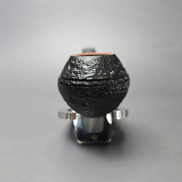 Qi Studio Partially Sandblasted Rhodesian Estate Briar Pipe, Unsmoked - Image 3