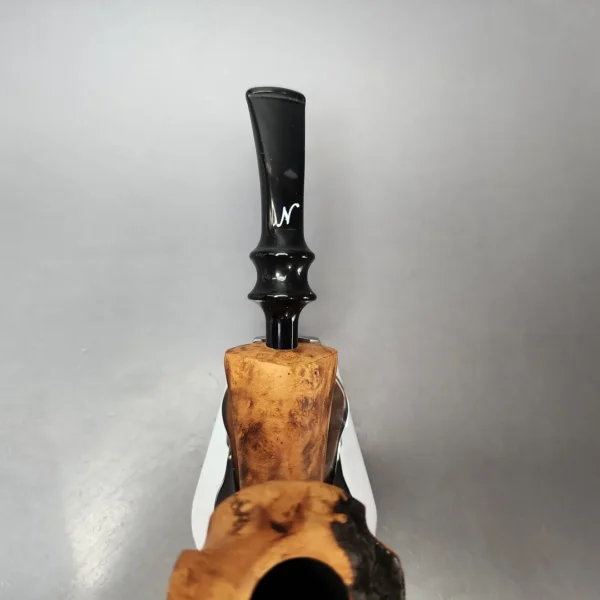 Nording Black Grain Smooth Freehand Estate Briar Pipe, Unsmoked - Image 5