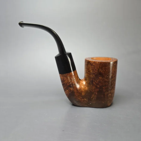 James Upshall (c. 1980s) P Grade Smooth Oom Paul Sitter Estate Briar Pipe, Unsmoked - Image 4