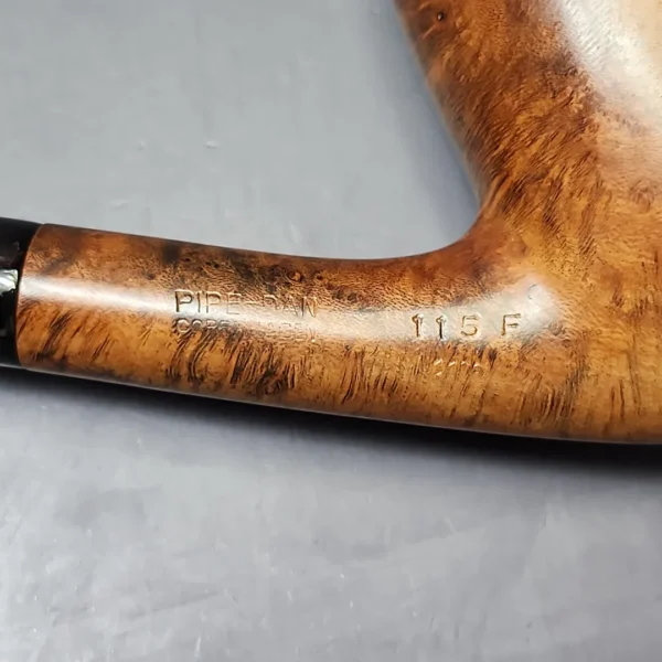 Pipe Dan 1969 Dan Shape Slender Smooth Stack Estate Briar Pipe, Danish Estates - Image 10