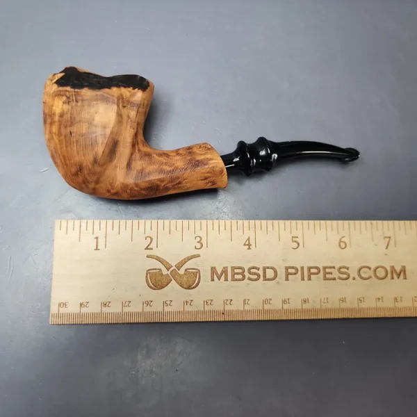 Nording Black Grain Smooth Freehand Estate Briar Pipe, Unsmoked - Image 8
