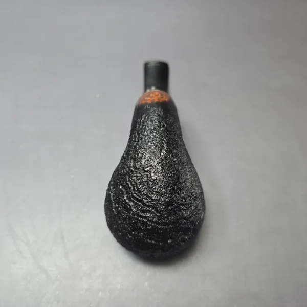 Qi Studio Partially Sandblasted Rhodesian Estate Briar Pipe, Unsmoked - Image 7