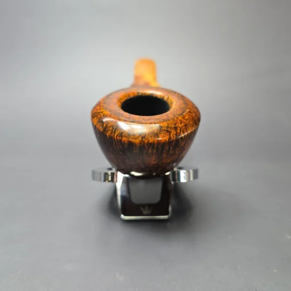 Sebastian Heck Smooth Wide Shank Bulldog w/ Antique Bakelite Handmade Briar Pipe, New - Image 3