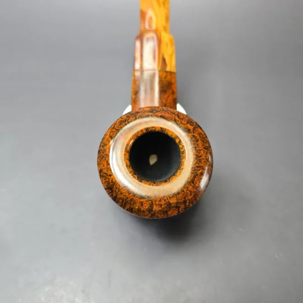 Sebastian Heck Smooth Wide Shank Bulldog w/ Antique Bakelite Handmade Briar Pipe, New - Image 5