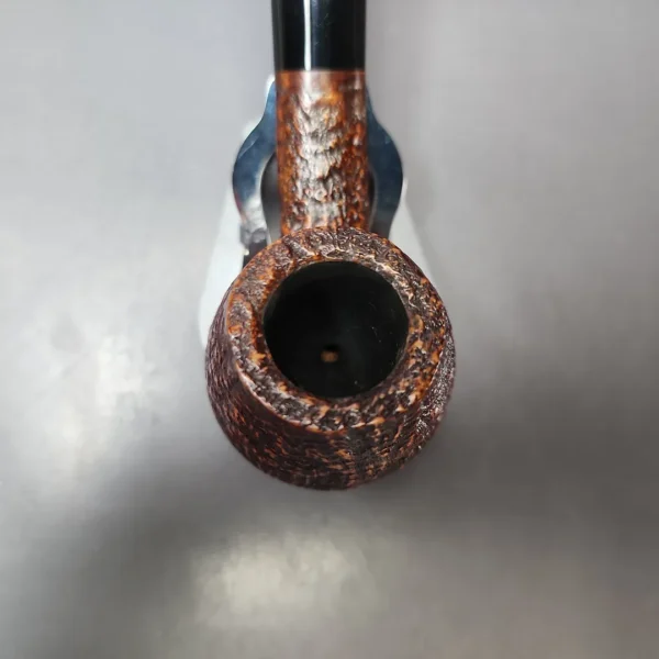 HS Studio Sandblasted Volcano Estate Briar Pipe, Unsmoked - Image 4