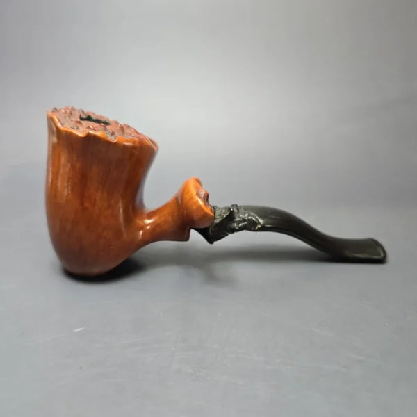 Micoli (Robert Burns) Smooth Freehand Estate Briar Pipe, Unsmoked - Image 3