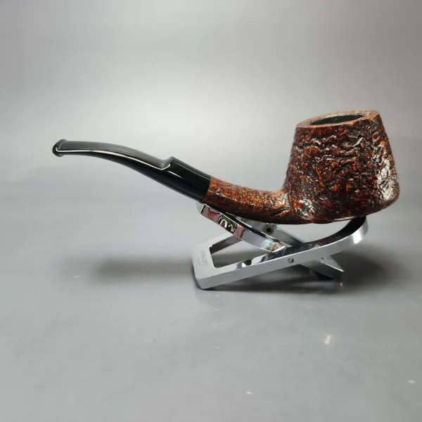 HS Studio Sandblasted Volcano Estate Briar Pipe, Unsmoked - Image 7