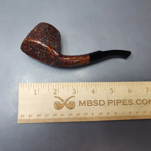 HS Studio Sandblasted Volcano Estate Briar Pipe, Unsmoked - Image 8