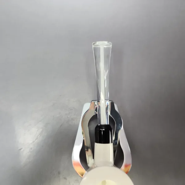 Smooth Dublin w/ Translucent Stem & Case Estate Block Meerschaum Pipe, Unsmoked - Image 6