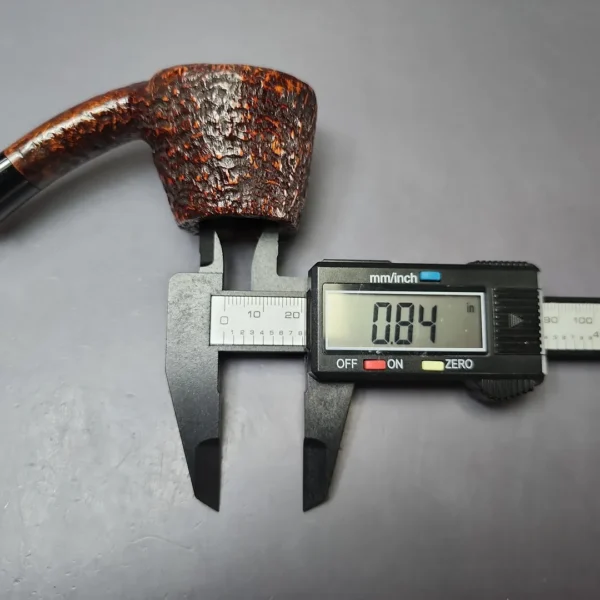 HS Studio Sandblasted Volcano Estate Briar Pipe, Unsmoked - Image 9