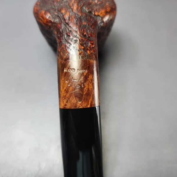 HS Studio Sandblasted Volcano Estate Briar Pipe, Unsmoked - Image 10