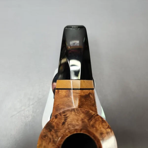 Marek Kando Smooth Wide Shank Bulldog w/ Oak Estate Briar Pipe, Other Estates - Image 5