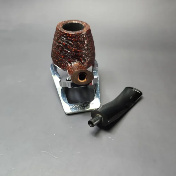 HS Studio Sandblasted Volcano Estate Briar Pipe, Unsmoked - Image 11