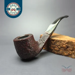 Sasieni 4 Dot Ruff Root Dark 5 Sandblasted Pot Estate Briar Pipe, English Estates