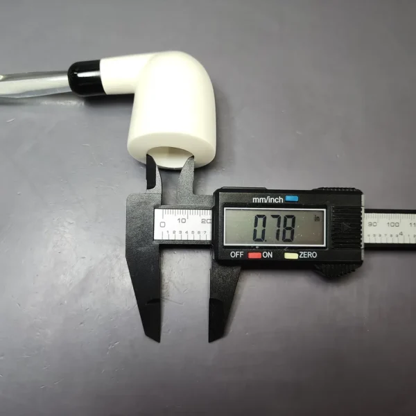 Smooth Dublin w/ Translucent Stem & Case Estate Block Meerschaum Pipe, Unsmoked - Image 10