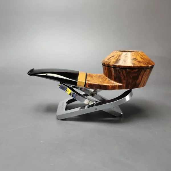 Marek Kando Smooth Wide Shank Bulldog w/ Oak Estate Briar Pipe, Other Estates - Image 7