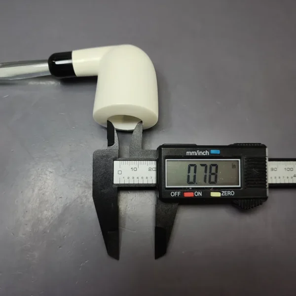 Smooth Dublin w/ Translucent Stem & Case Estate Block Meerschaum Pipe, Unsmoked - Image 11