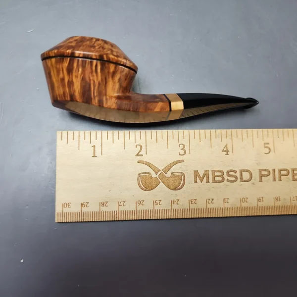 Marek Kando Smooth Wide Shank Bulldog w/ Oak Estate Briar Pipe, Other Estates - Image 8