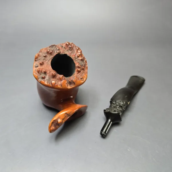 Micoli (Robert Burns) Smooth Freehand Estate Briar Pipe, Unsmoked - Image 11