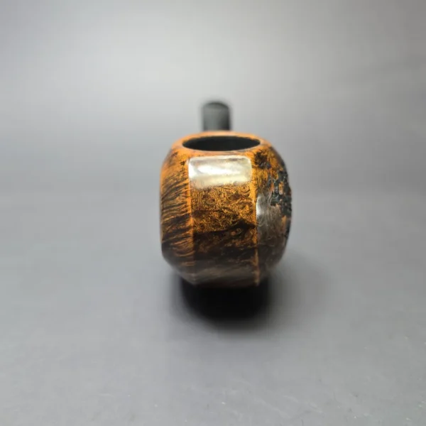 Sebastian Heck Golden Contrast Paneled Blowfish Handmade Briar Pipe, New - Image 3