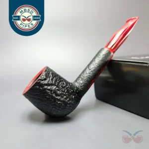 Cesare Barontini Vulcano 02 Partially Sandblasted Liverpool Estate Briar Pipe, Unsmoked, 9mm
