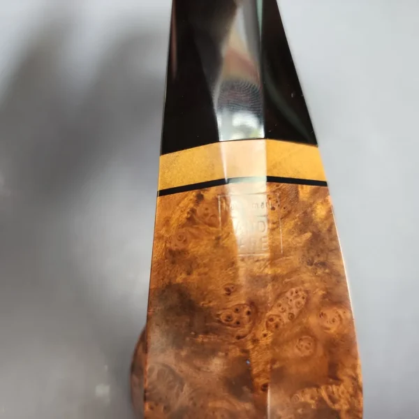 Marek Kando Smooth Wide Shank Bulldog w/ Oak Estate Briar Pipe, Other Estates - Image 10