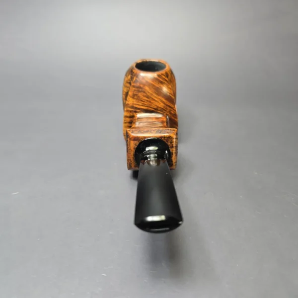 Sebastian Heck Golden Contrast Paneled Blowfish Handmade Briar Pipe, New - Image 5