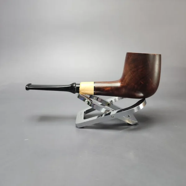 MBSD Briars by Vitale Sienna Contrast Smooth Billiard w/ Boxwood Briar Pipe, New - Image 7