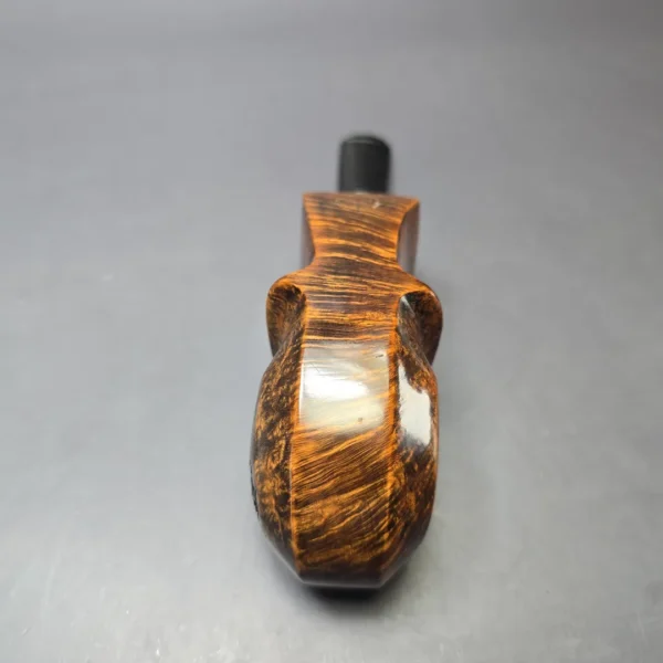 Sebastian Heck Golden Contrast Paneled Blowfish Handmade Briar Pipe, New - Image 7