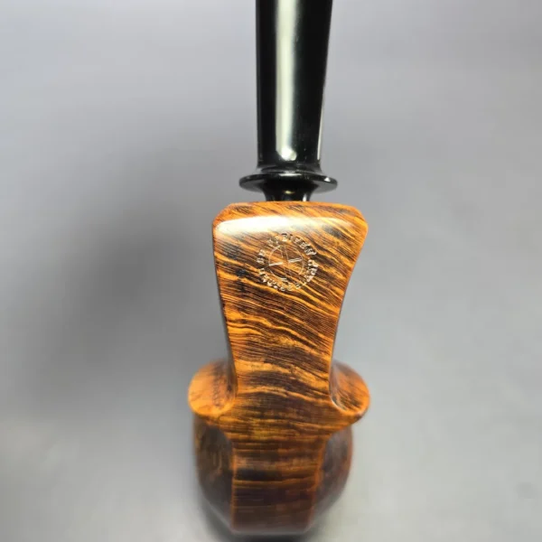 Sebastian Heck Golden Contrast Paneled Blowfish Handmade Briar Pipe, New - Image 8