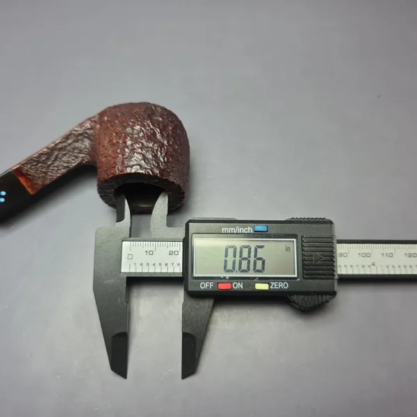 Sasieni 4 Dot Ruff Root Dark 5 Sandblasted Pot Estate Briar Pipe, English Estates - Image 9