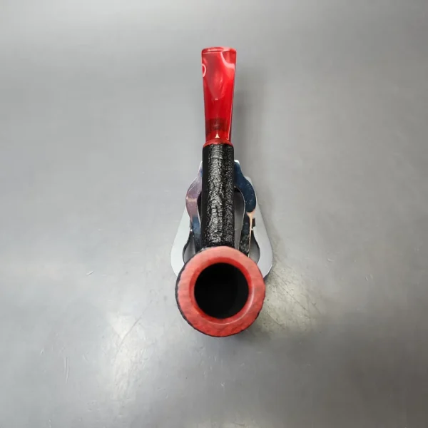 Cesare Barontini Vulcano 02 Partially Sandblasted Liverpool Estate Briar Pipe, Unsmoked, 9mm - Image 6