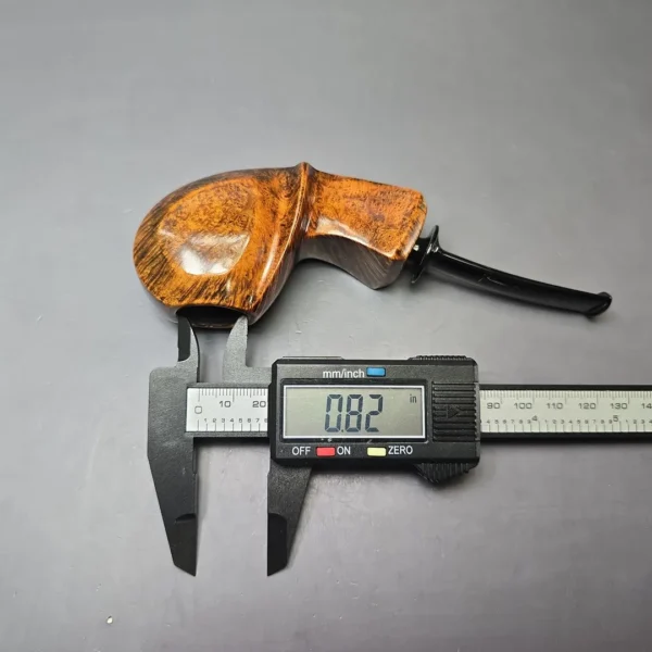 Sebastian Heck Golden Contrast Paneled Blowfish Handmade Briar Pipe, New - Image 10