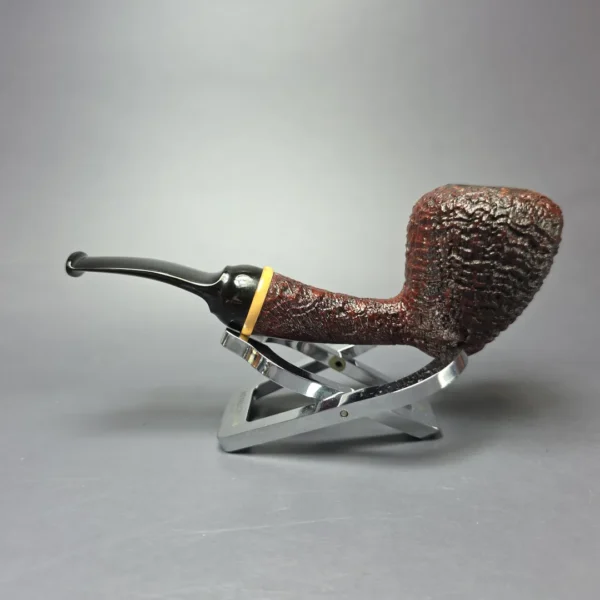 Pete Prevost Sandblasted Acorn w/ Boxwood Estate Briar Pipe, American Estates - Image 4