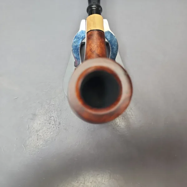 MBSD Briars by Vitale Sienna Contrast Smooth Billiard w/ Olivewood Briar Pipe, New - Image 4